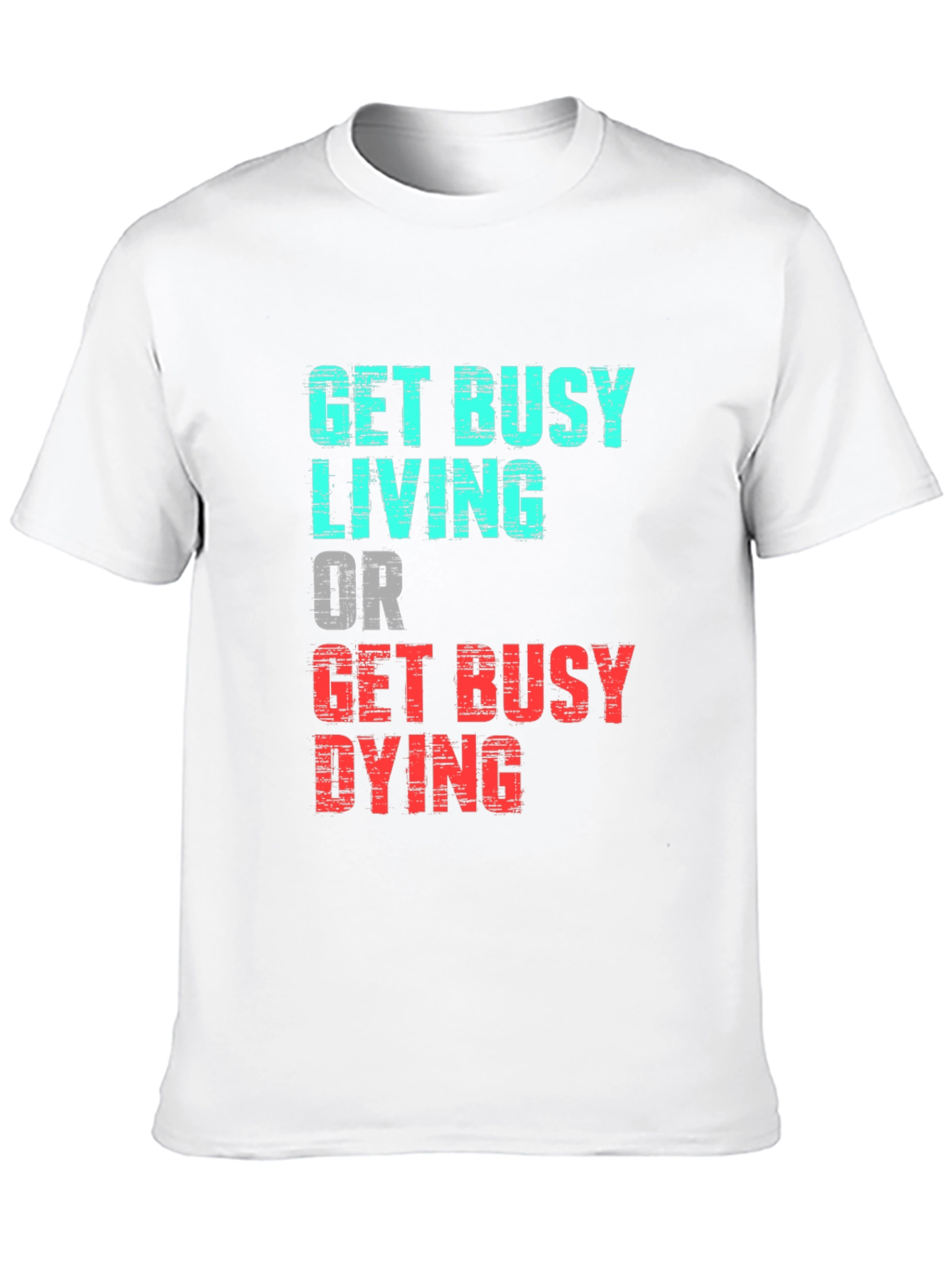 Black Get Busy Living Graphic Tee view 10