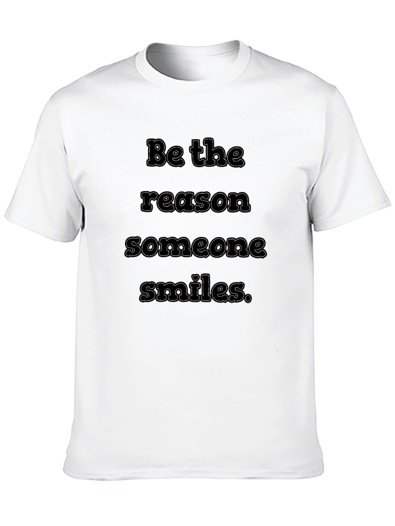Black Inspirational Quote T-Shirt - Be The Reason Someone Smiles view 10