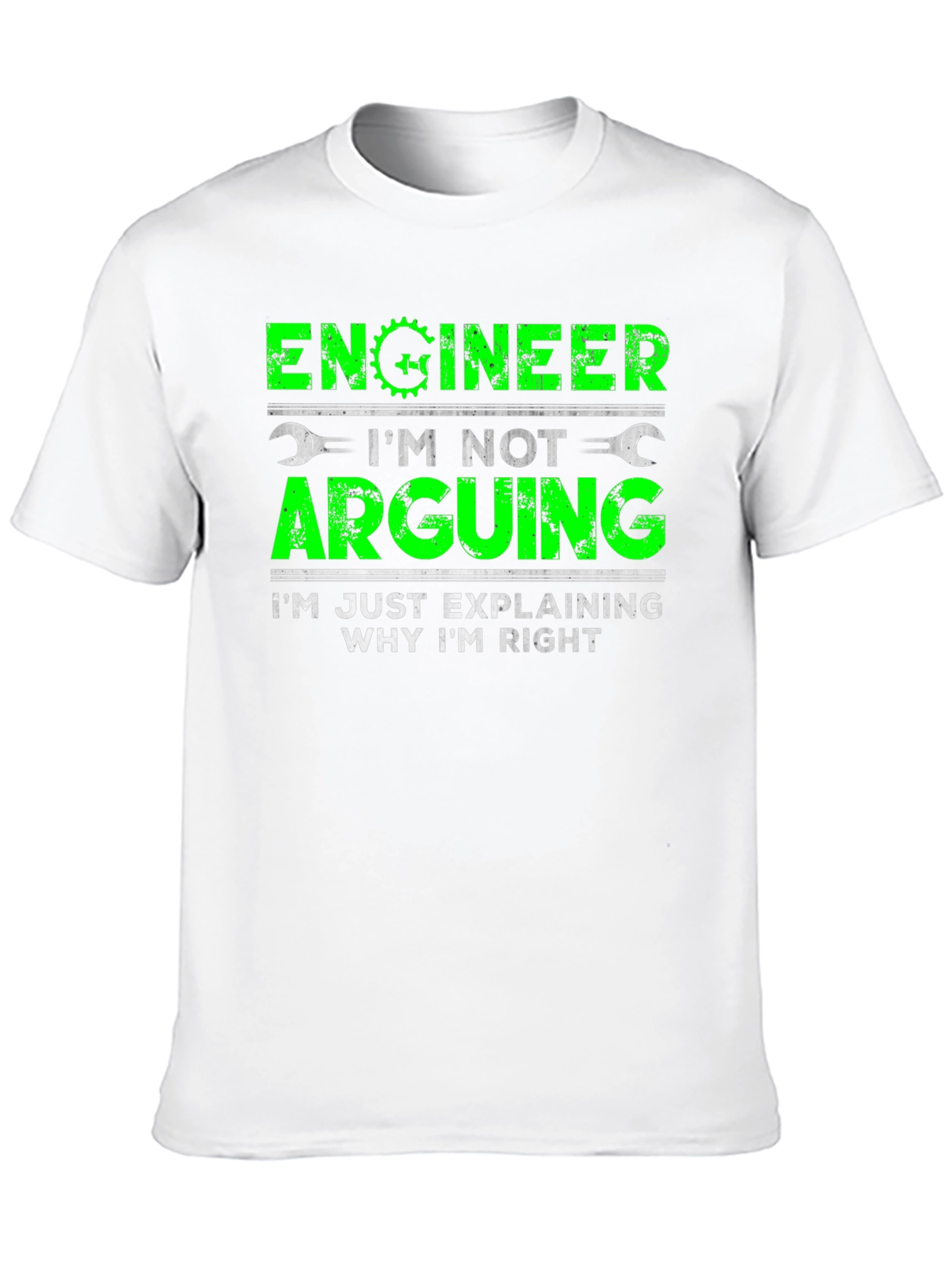 Black Engineer Arguing Funny T-Shirt view 10