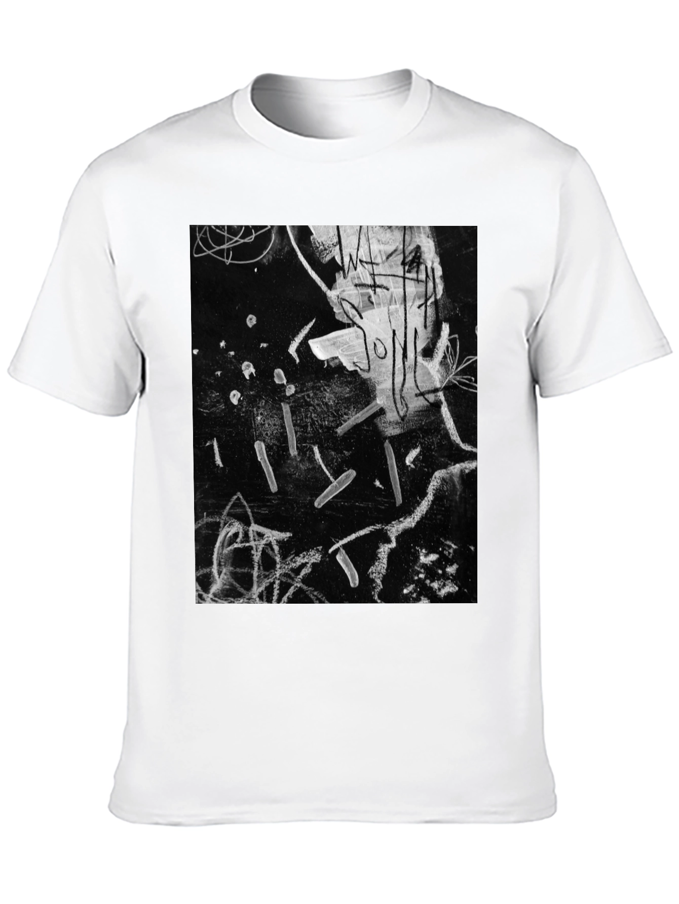 Black Abstract Art Black T-Shirt view 10