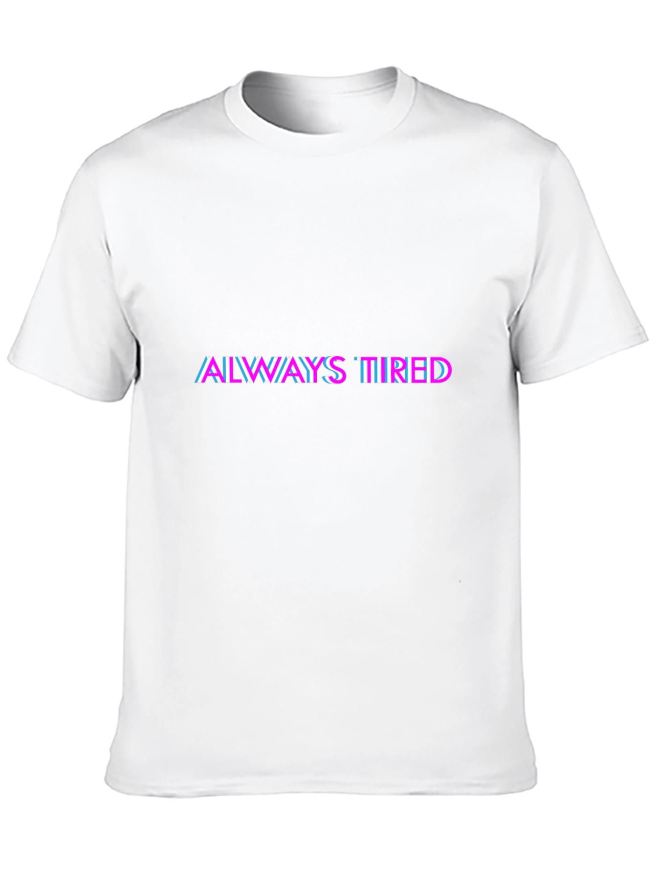 Black Always Tired Black Graphic Tee view 10