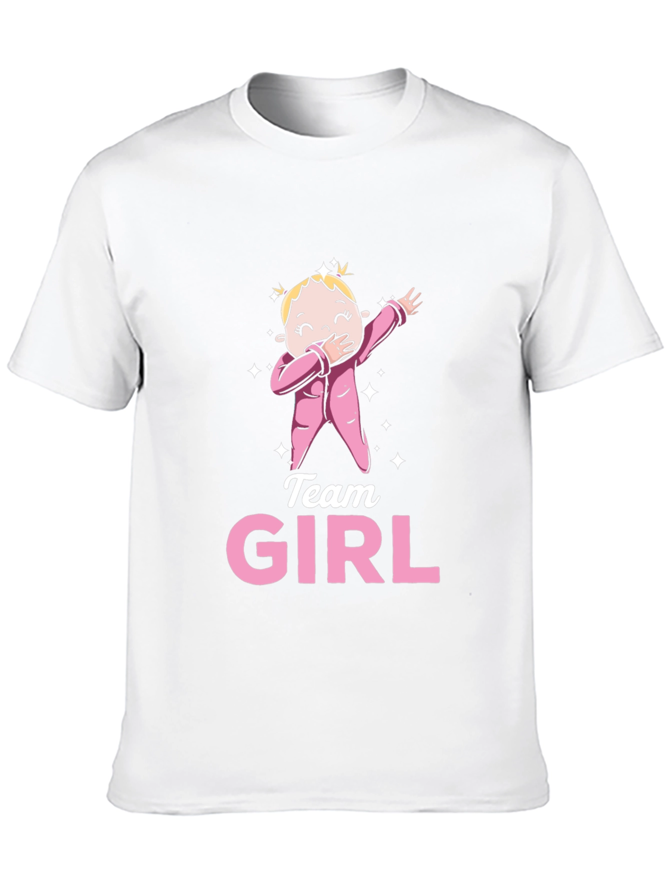 Black Team Girl Gender Reveal T-Shirt view 10