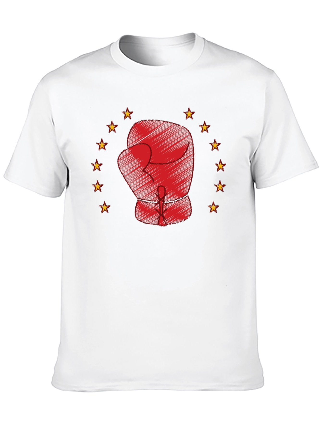 Black Boxing Glove Star T-Shirt - Graphic Tee view 10
