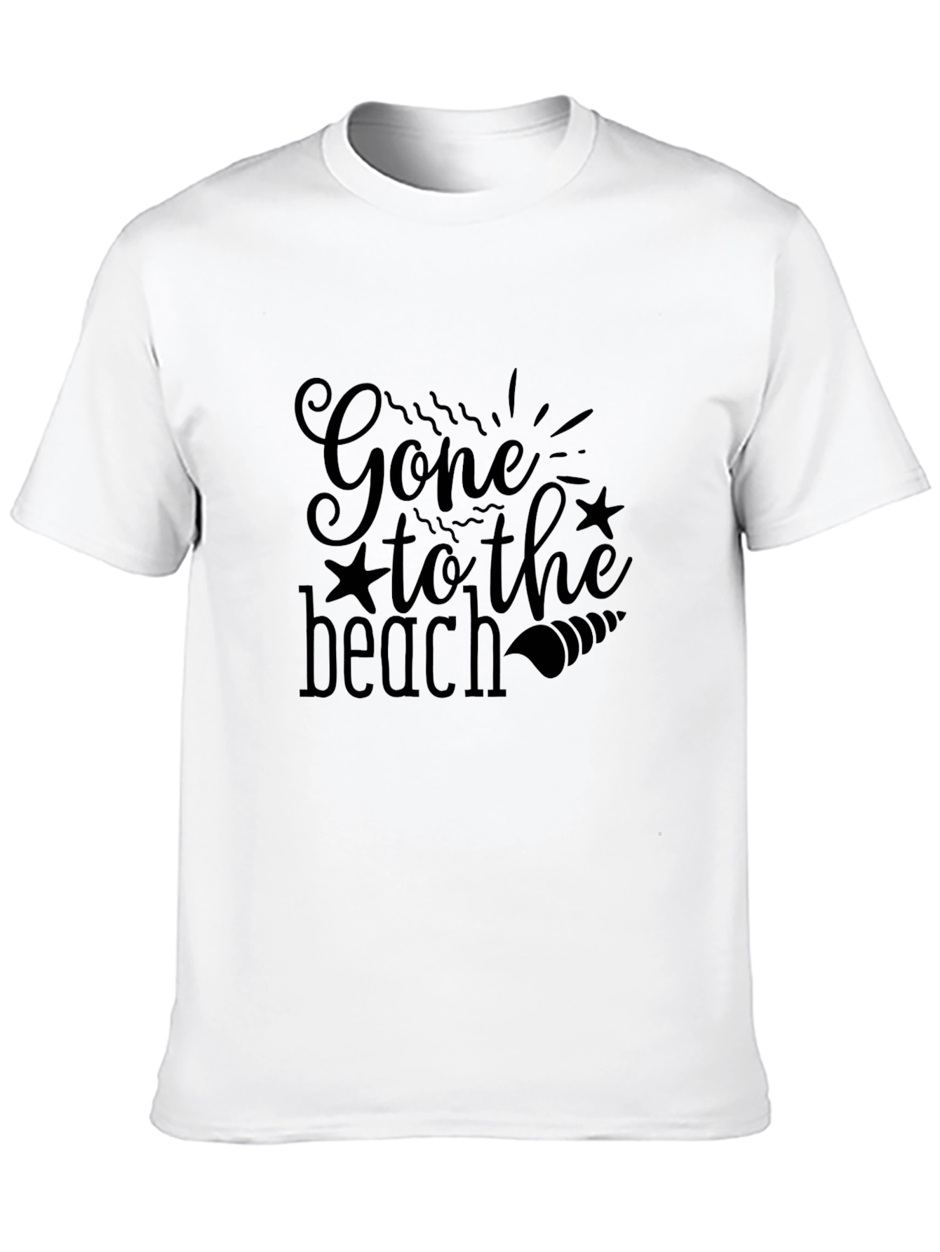 Black Gone to the Beach Black Graphic Tee view 10