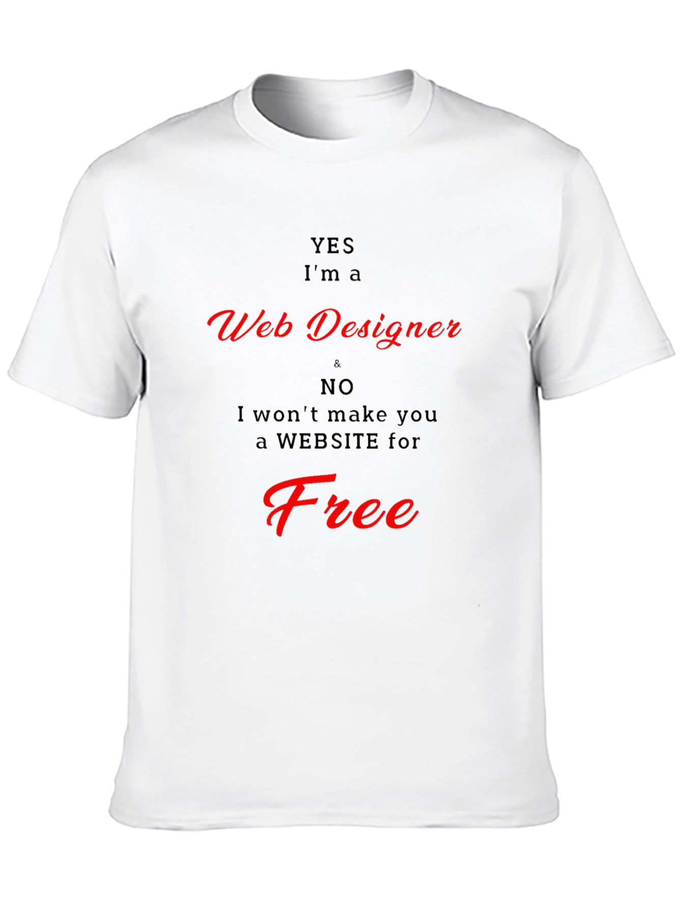 Black Web Designer T-Shirt - Funny Graphic Tee view 10