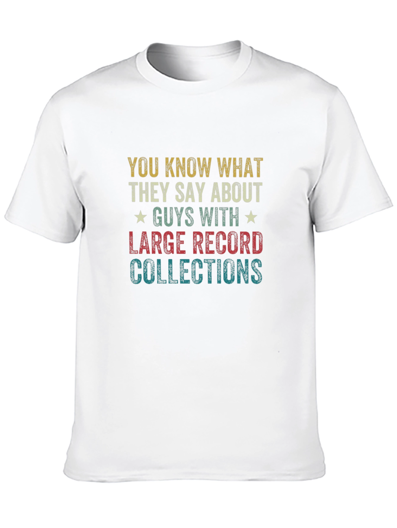 Black Vinyl Record Collector T-Shirt - Guys With Large Collections view 10