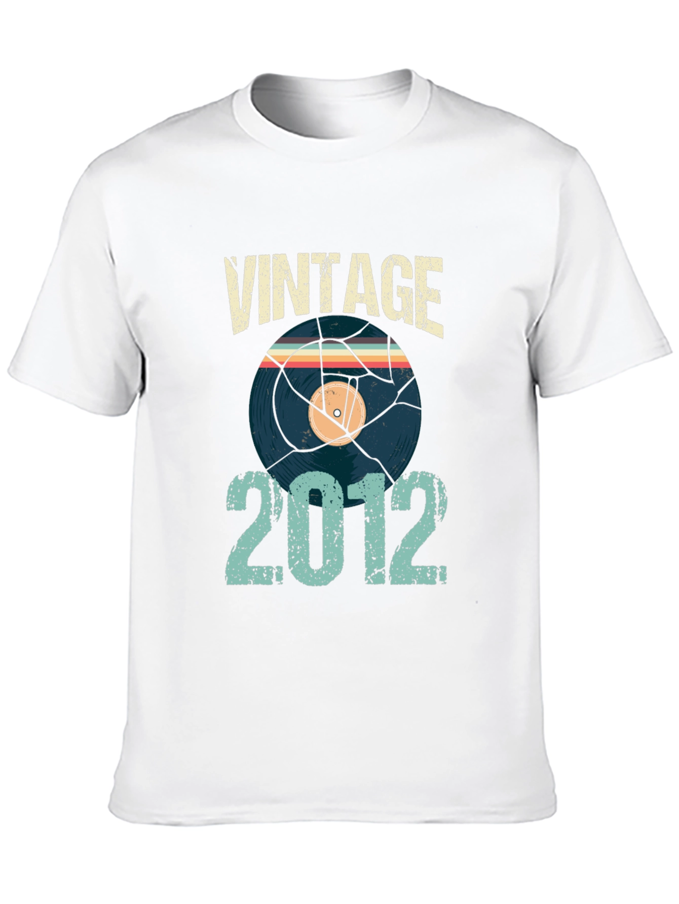 Black Vintage 2012 Record T-Shirt view 10