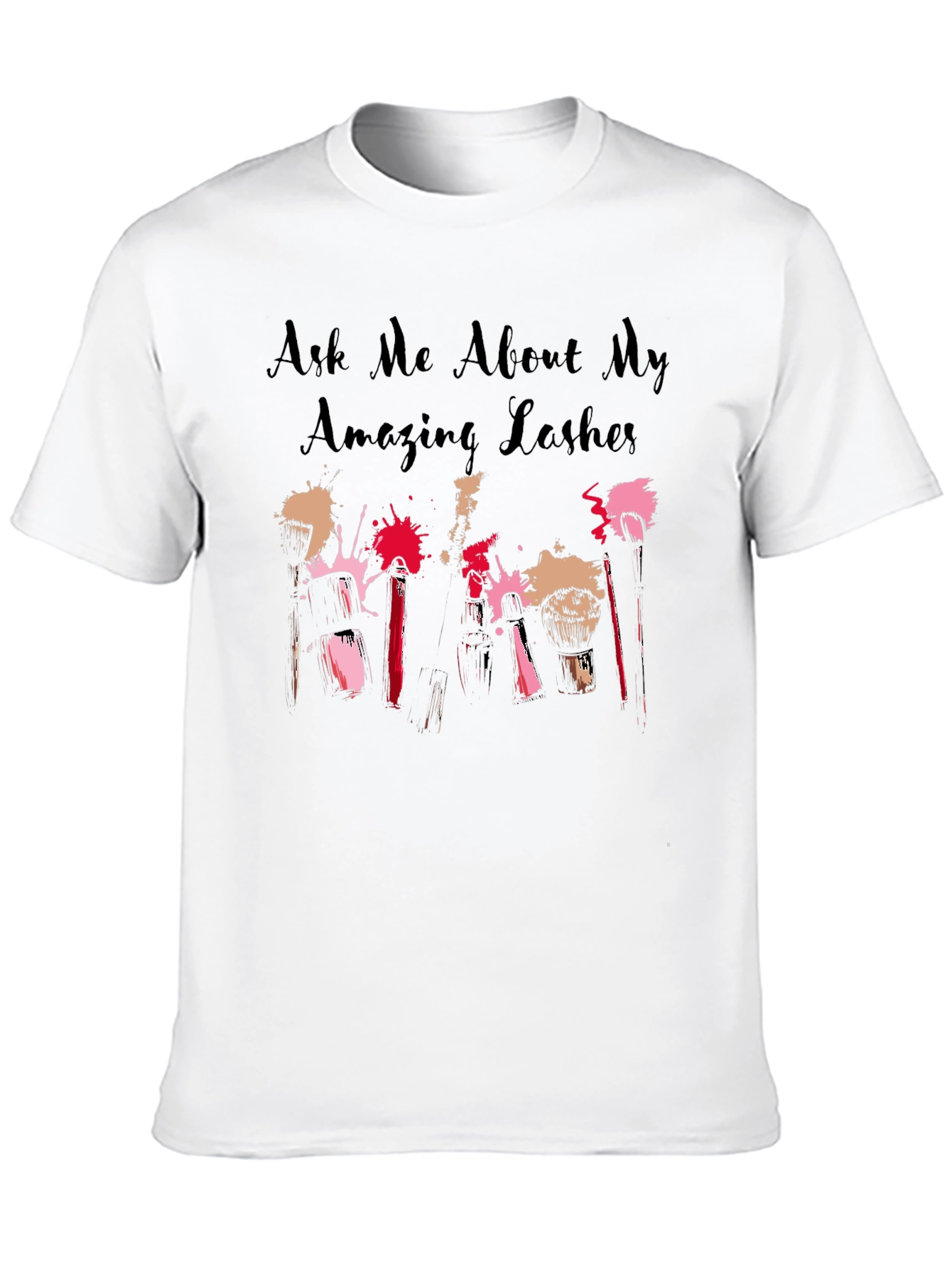 Black Amazing Lashes Graphic T-Shirt view 10