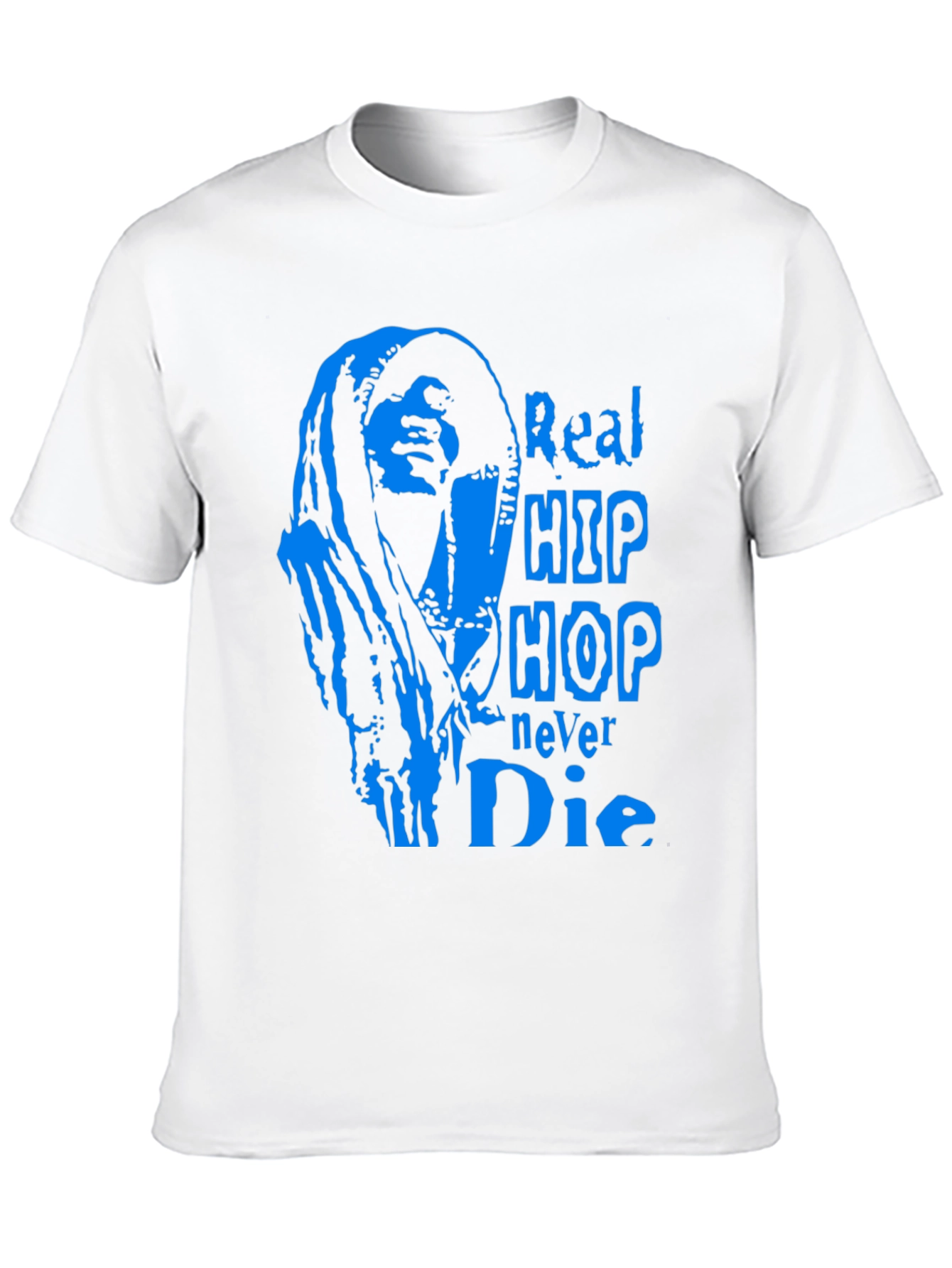 Black Real Hip Hop Never Die T-Shirt view 10