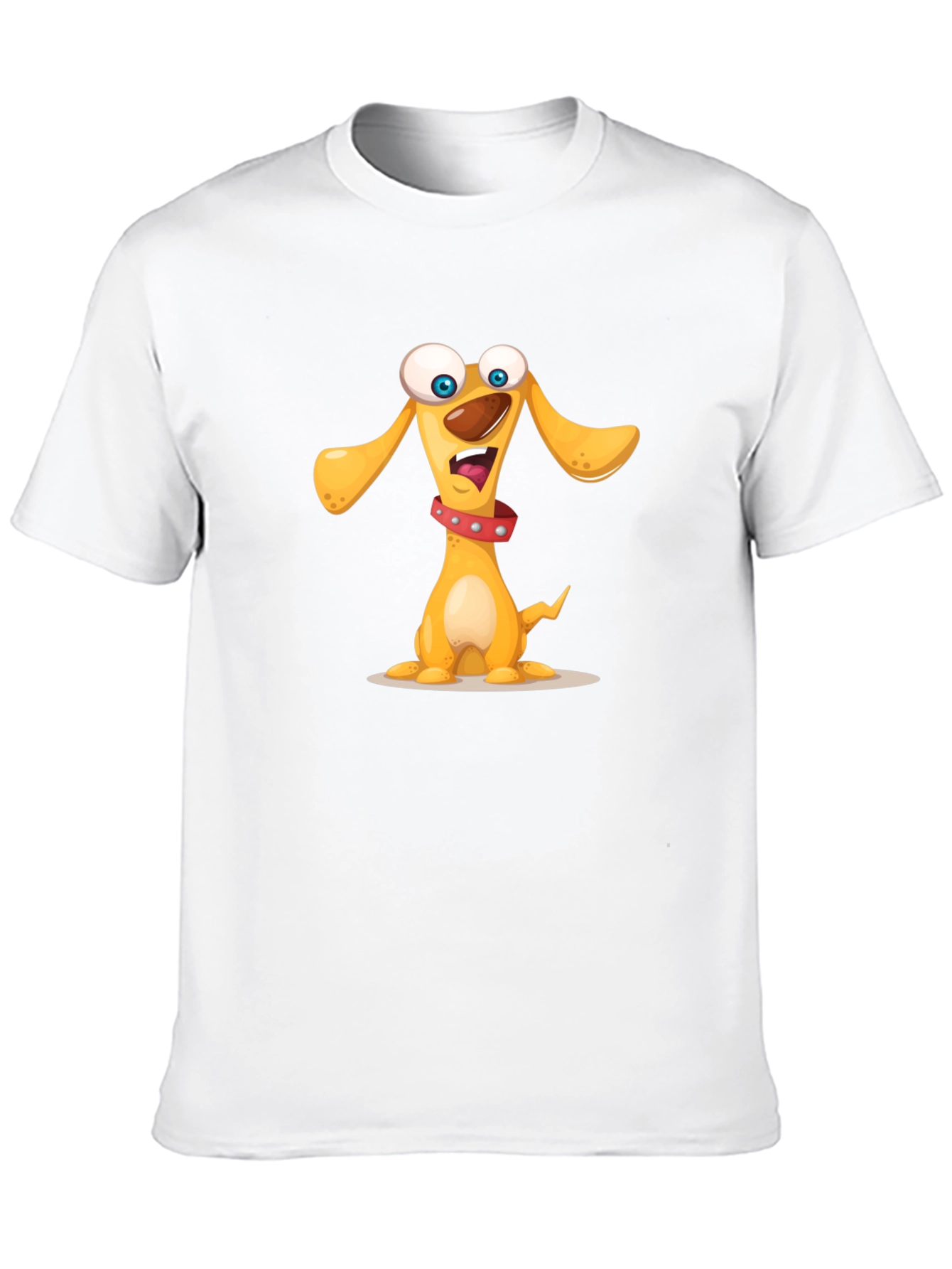 Black Cartoon Dog Graphic Black T-Shirt view 10