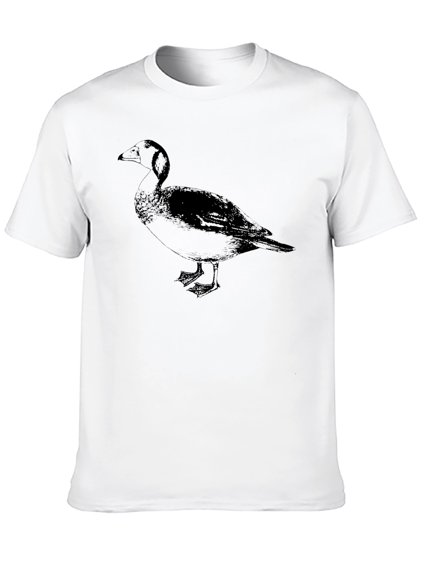 Black Black Goose Graphic Tee - Classic Crew Neck T-Shirt view 10