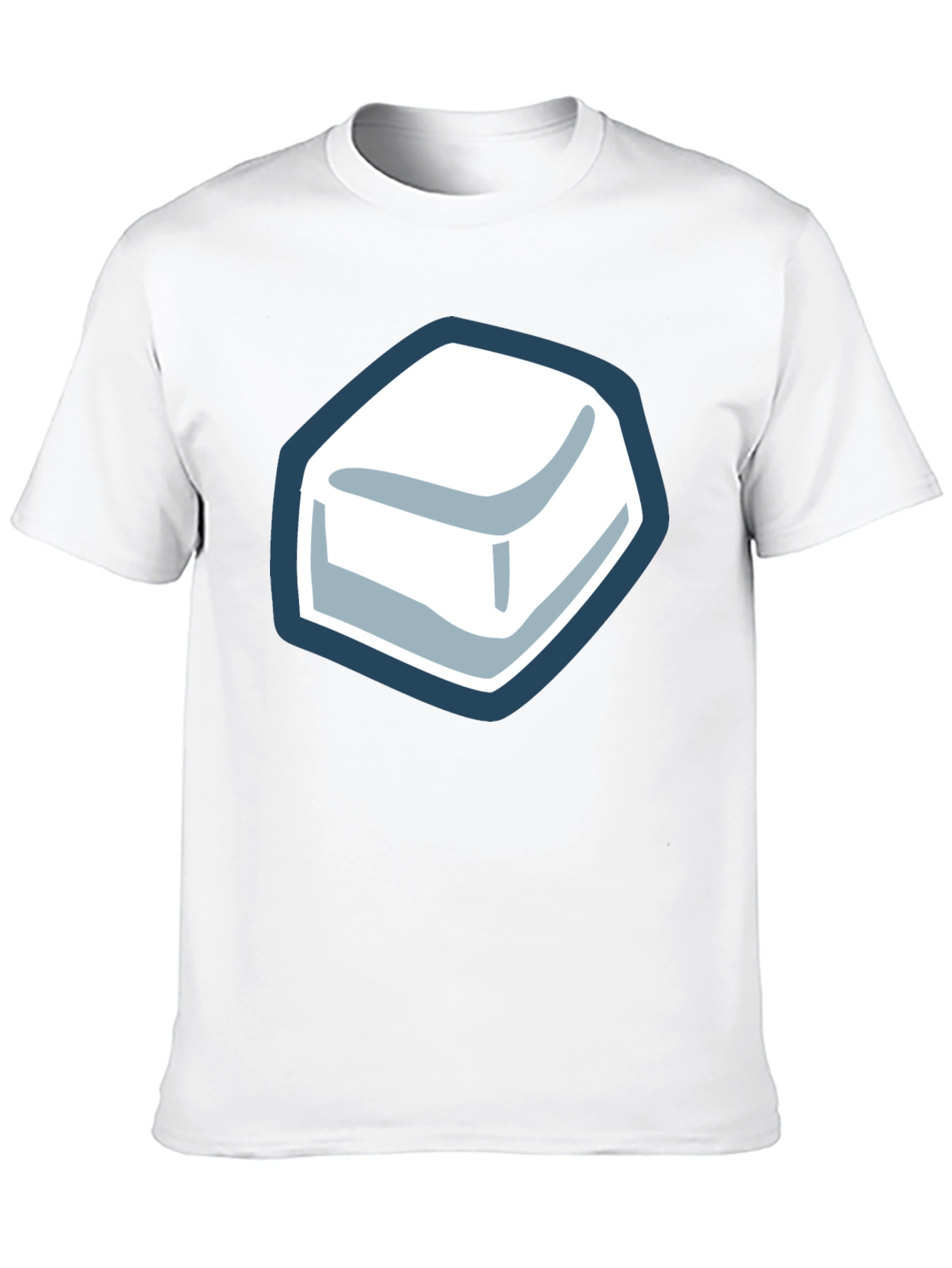 Black Cube Graphic Tee - Cool Minimalist Design view 10