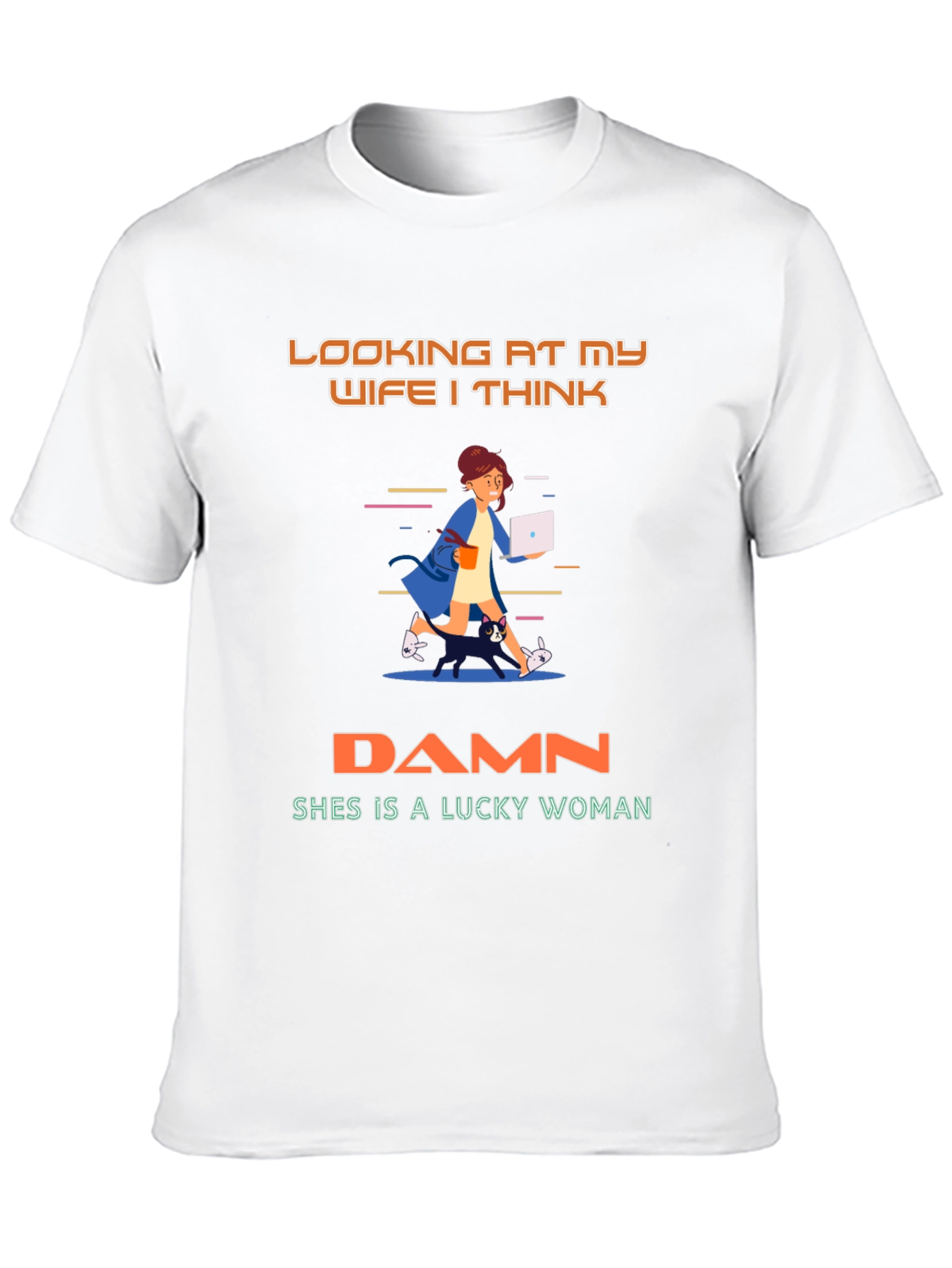 Black Lucky Wife T-Shirt view 10