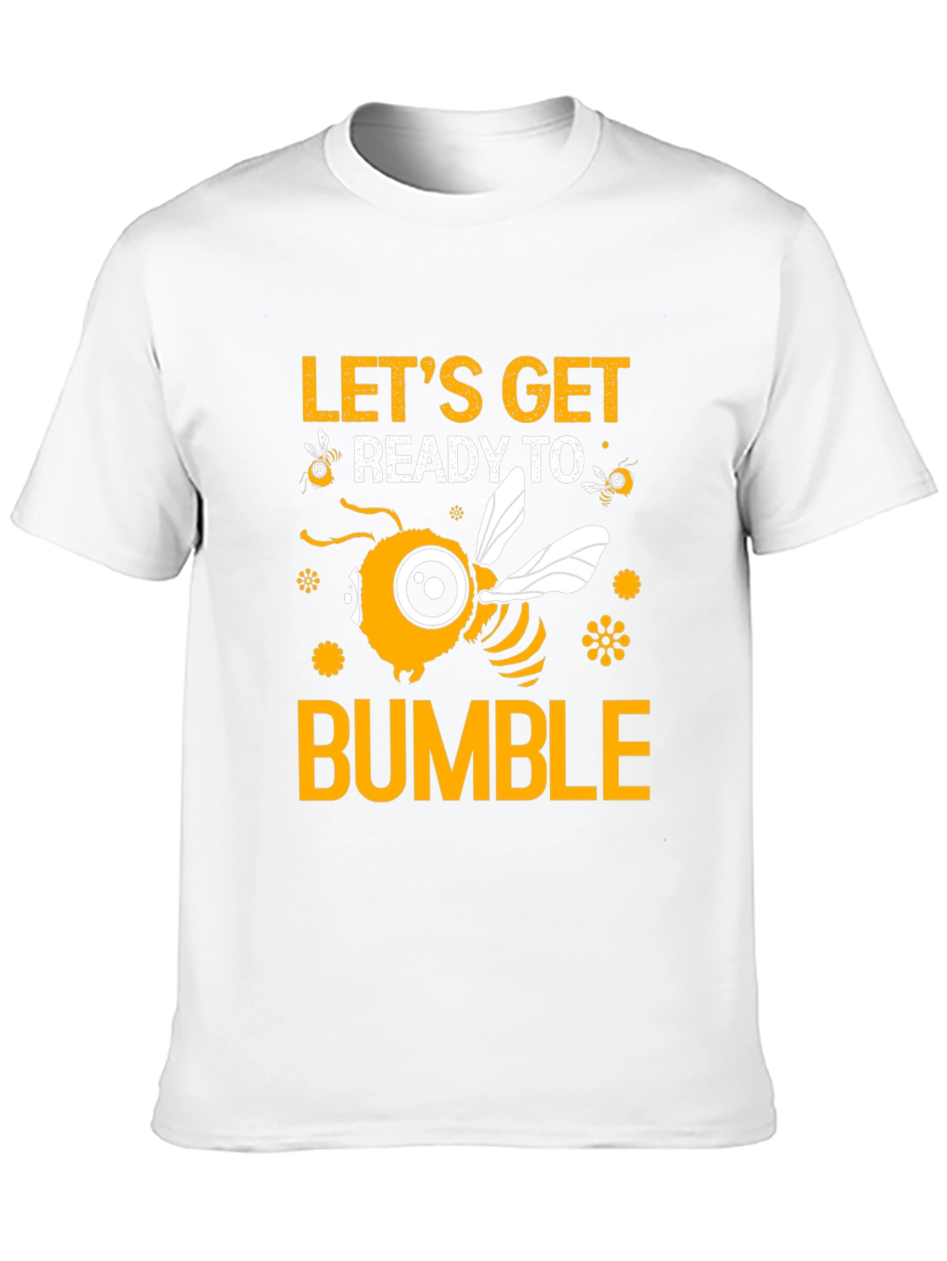 Black Let's Get Ready to Bumble Funny Bee T-Shirt view 10