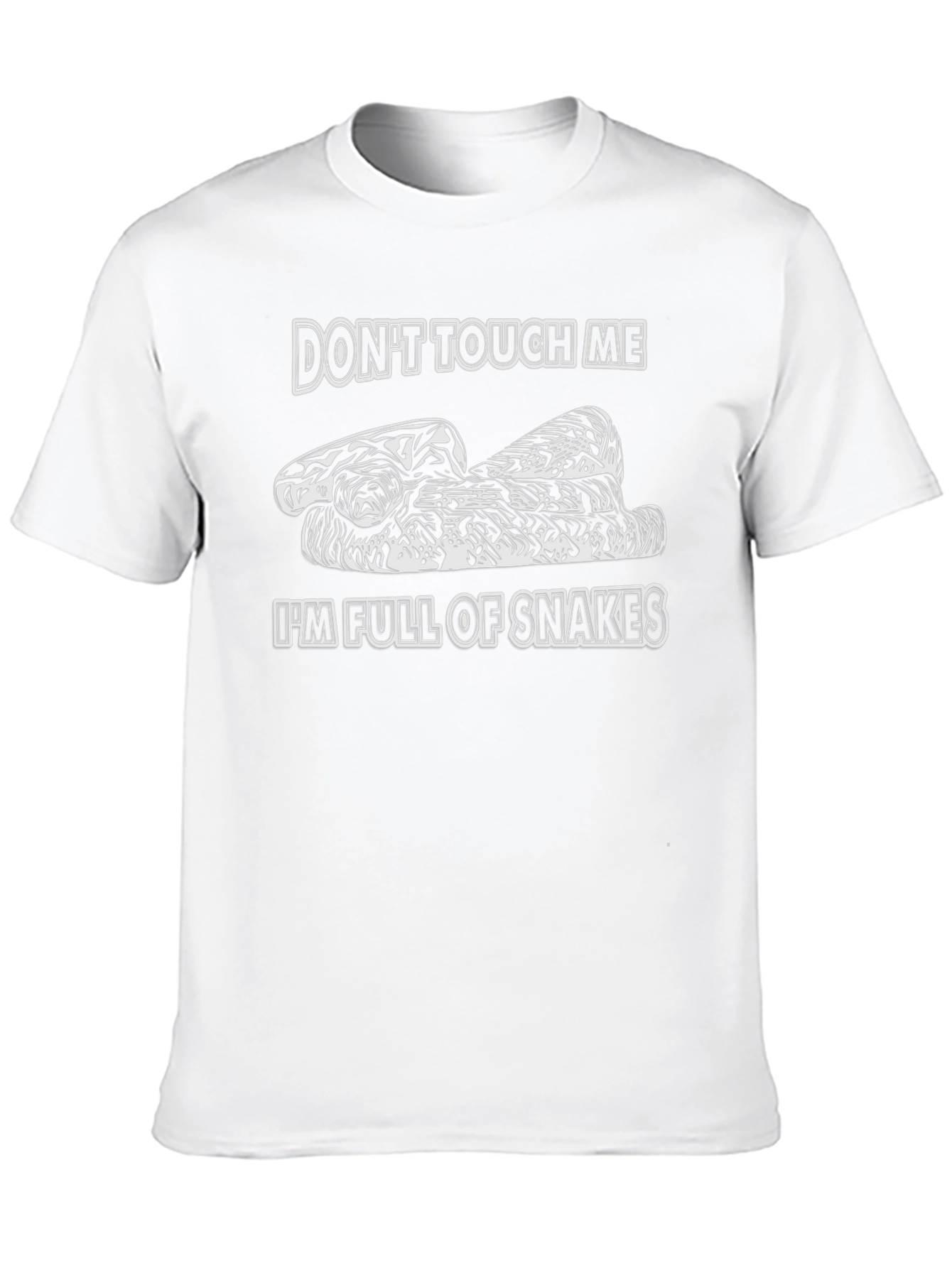 Black Don't Touch Me I'm Full Of Snakes Graphic Tee view 10