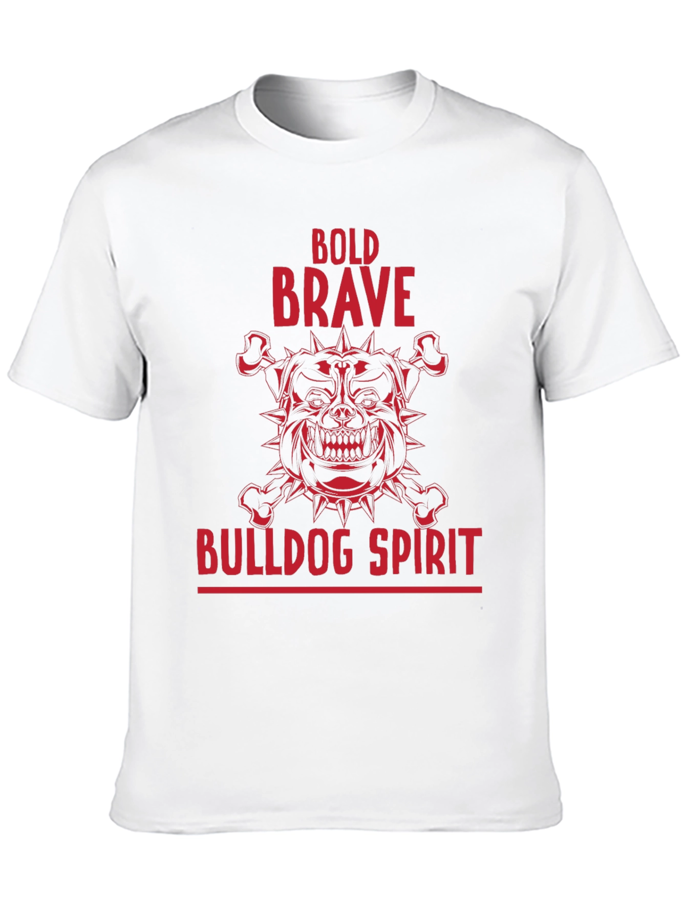 Black Bold Brave Bulldog Spirit Graphic T-Shirt view 10