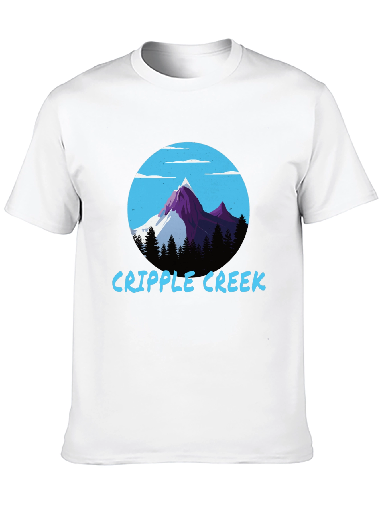 Black Cripple Creek Graphic Tee - Mountain Scene view 10