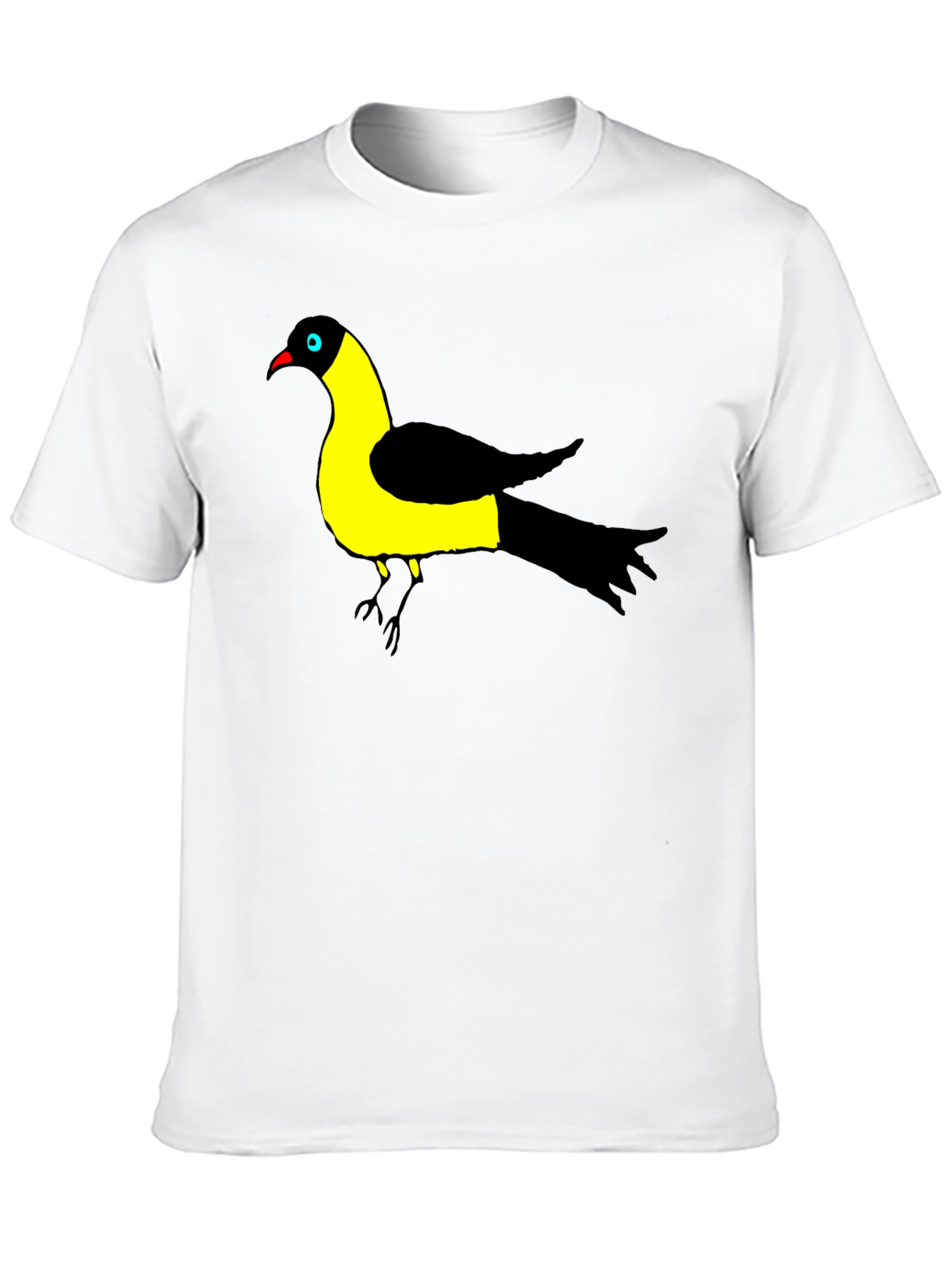 Black Bird of Paradise Graphic Black T-Shirt view 10