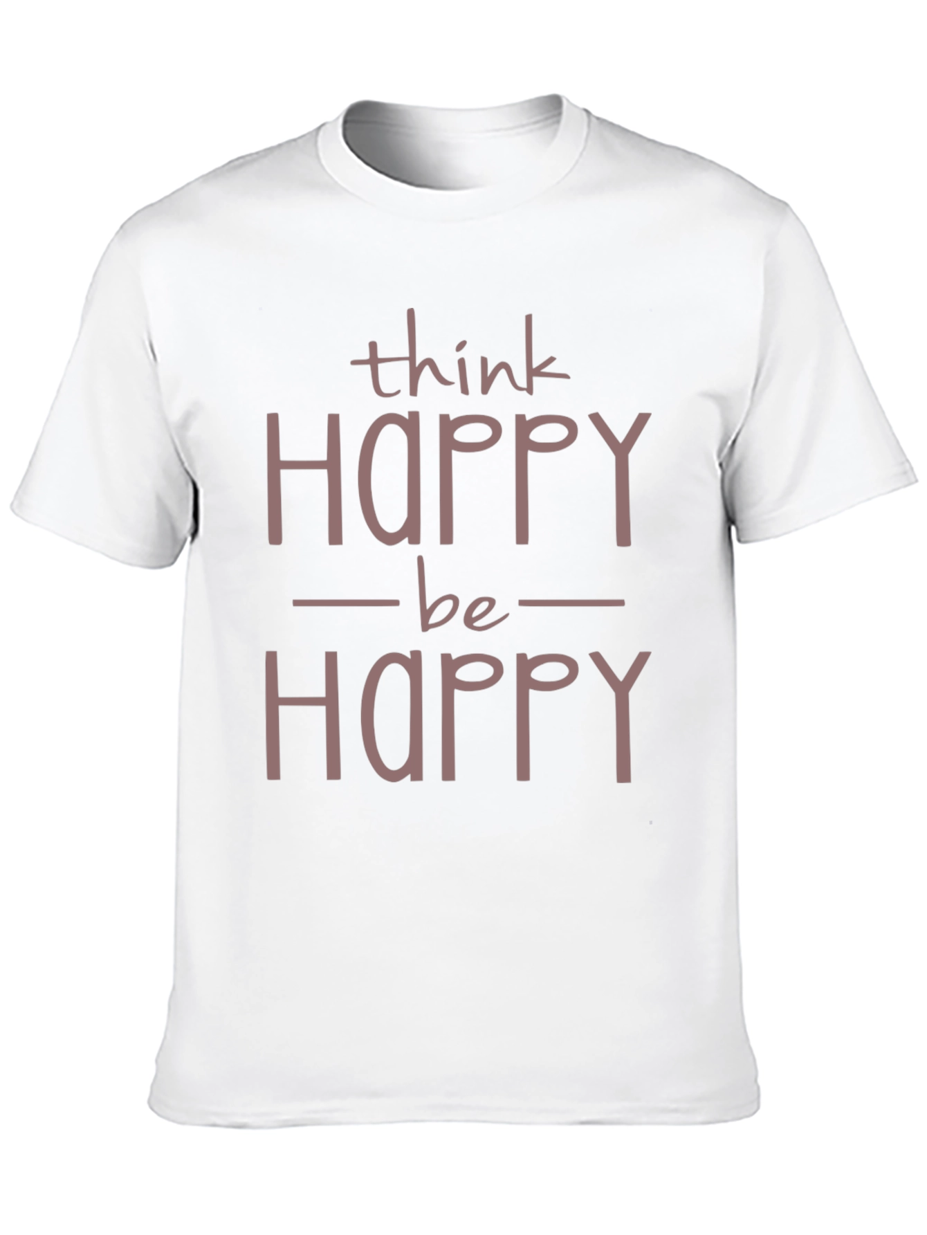 Black Think Happy Be Happy T-Shirt - Positive Vibes view 10