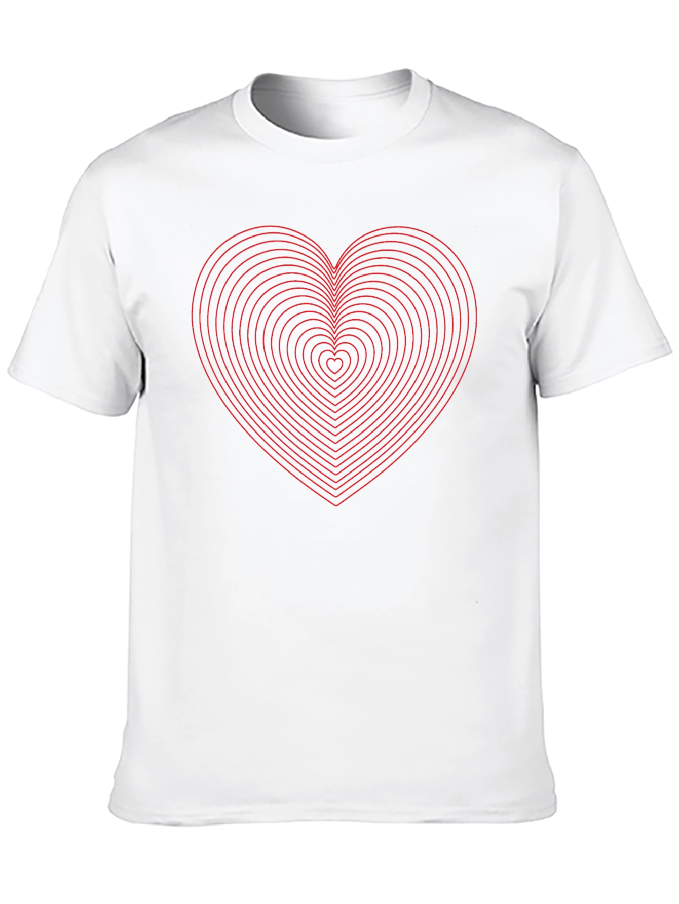 Black Heartbeat Tee - Geometric Love Shirt view 10
