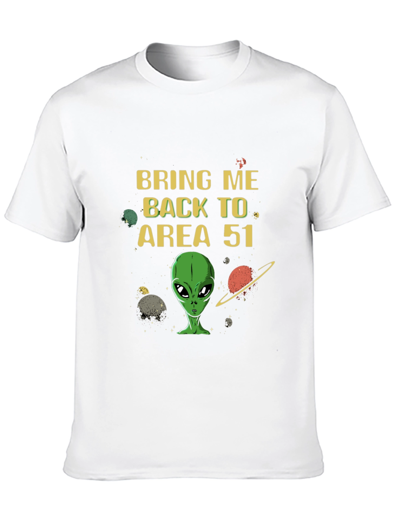 Black Bring Me Back to Area 51 T-Shirt view 10