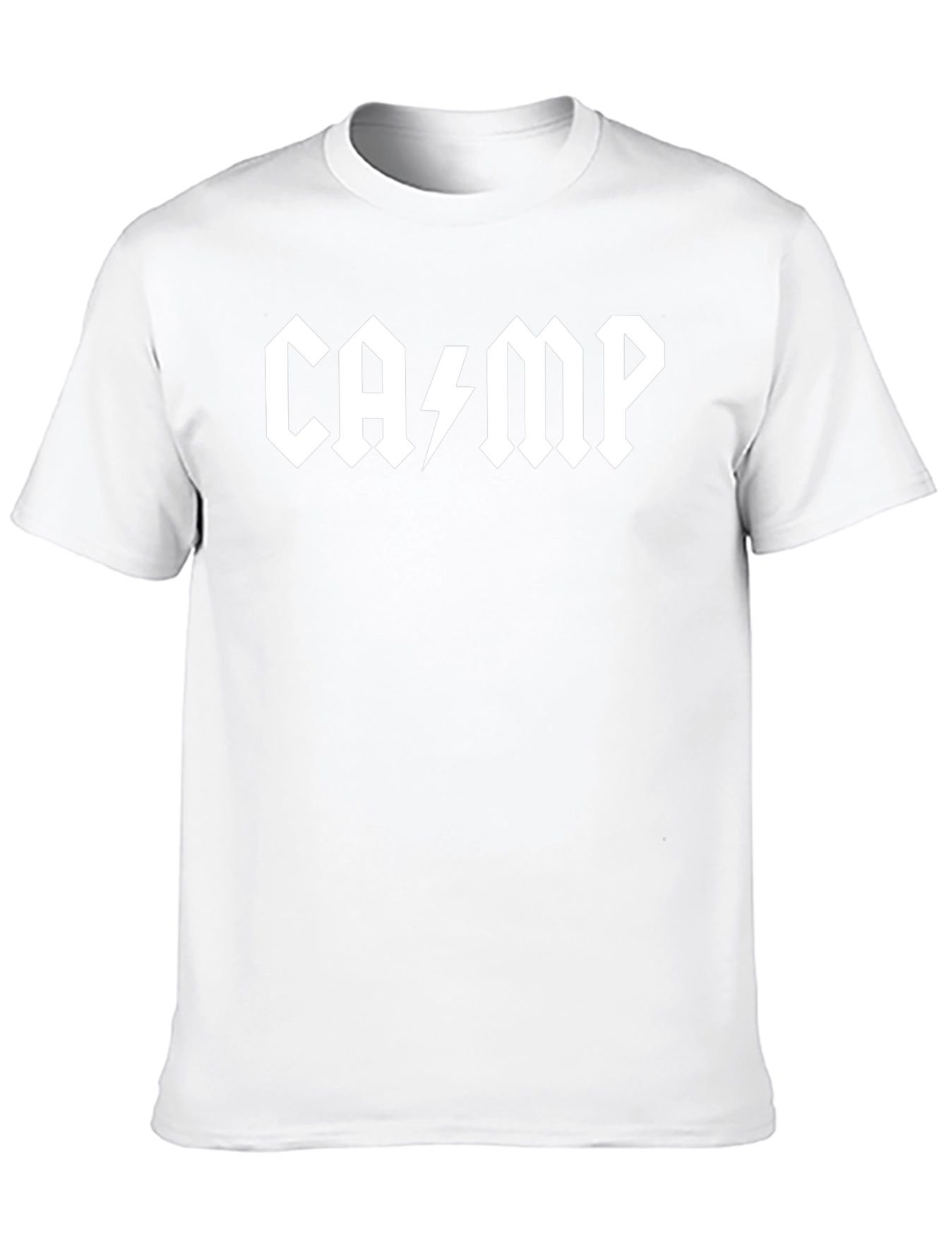 Black Camp AC/DC Style Black Graphic T-Shirt view 10