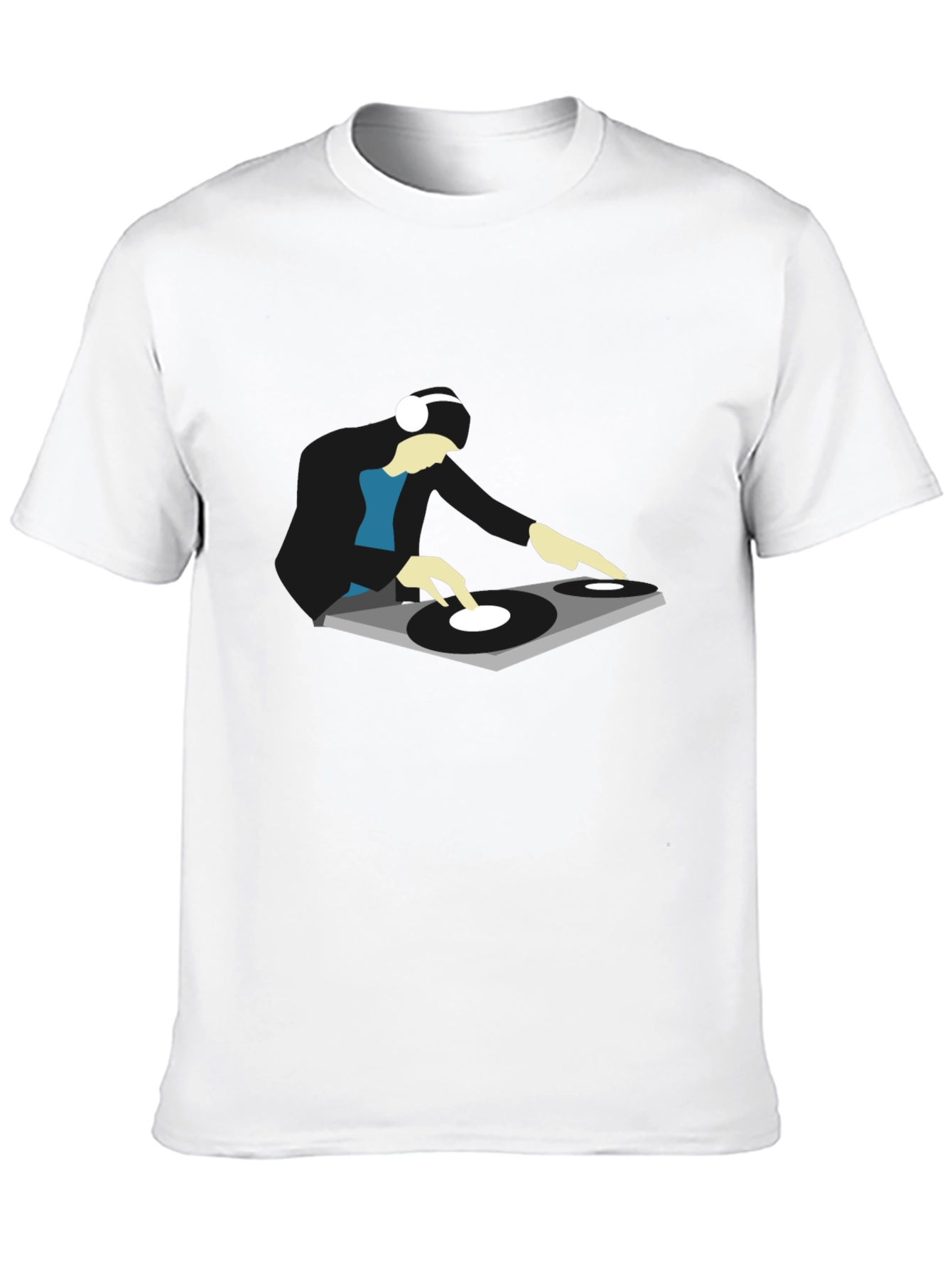 Black DJ Graphic Tee - Cool Turntable Design view 10