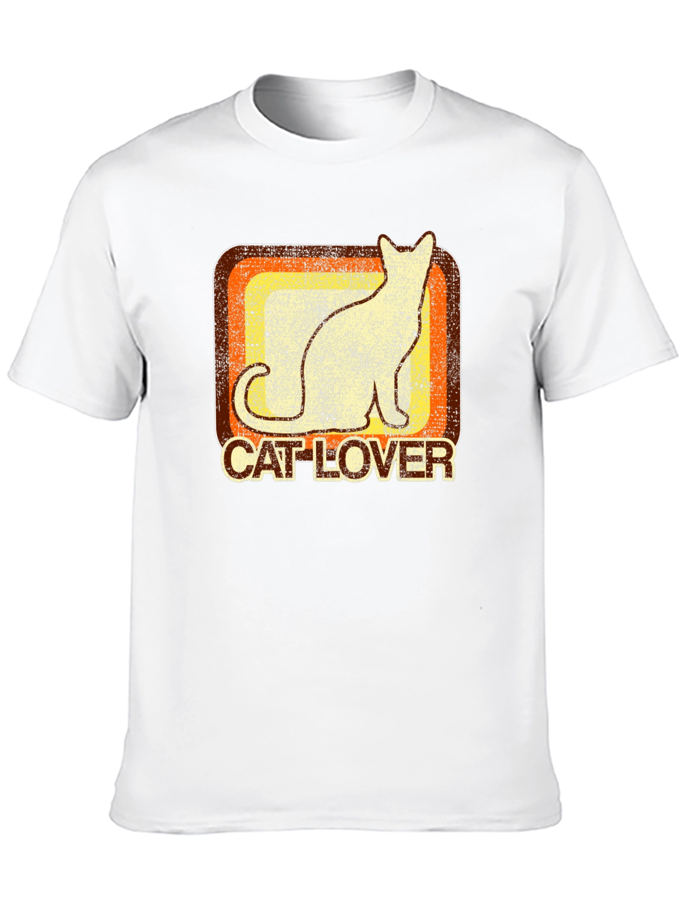 Black Retro Cat Lover Graphic Tee - Soft Cotton Comfort view 10