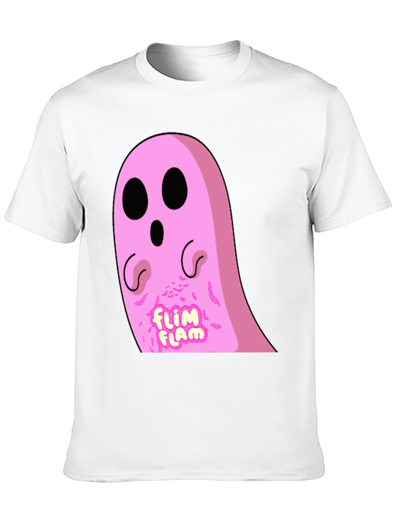 Black Pink Ghost Flim Flam T-Shirt view 10