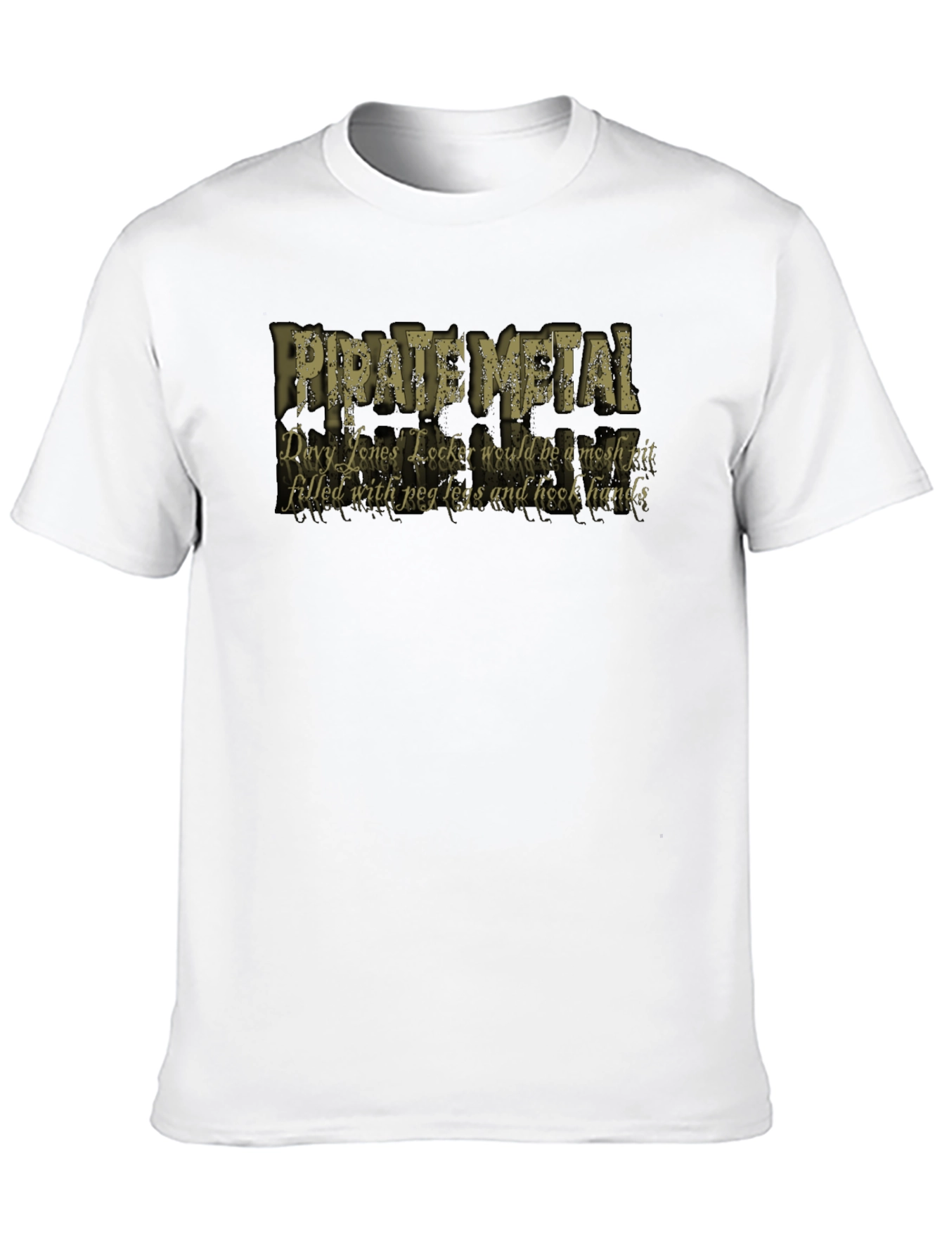 Black Pirate Metal Graphic T-Shirt view 10