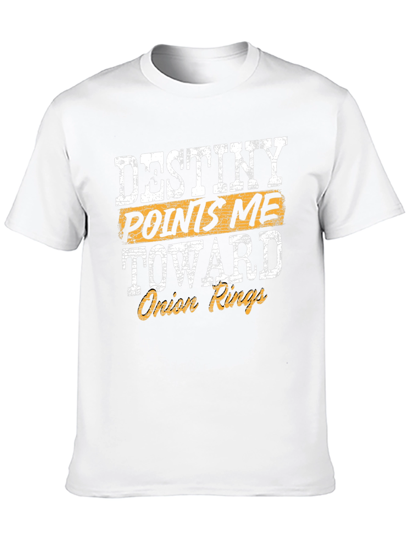 Black Destiny Points Me Toward Onion Rings Funny T-Shirt view 10