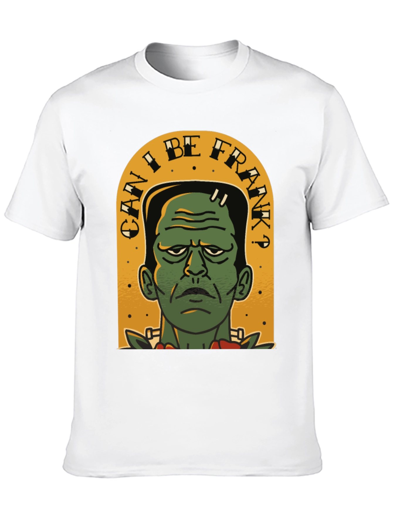 Black Can I Be Frank? Men's Graphic Tee view 10