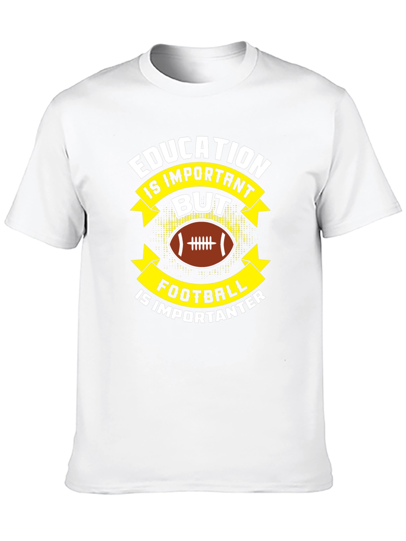 Black Education vs Football T-Shirt view 10