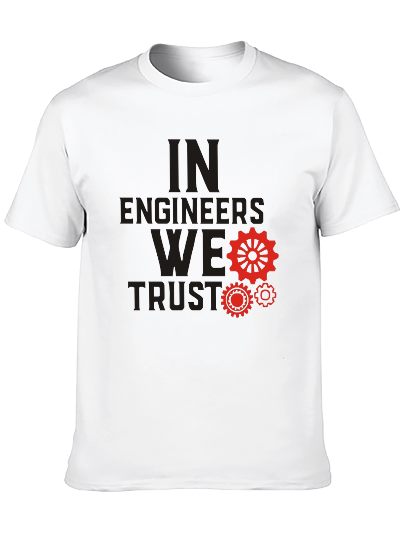 Black In Engineers We Trust Black T-Shirt view 10
