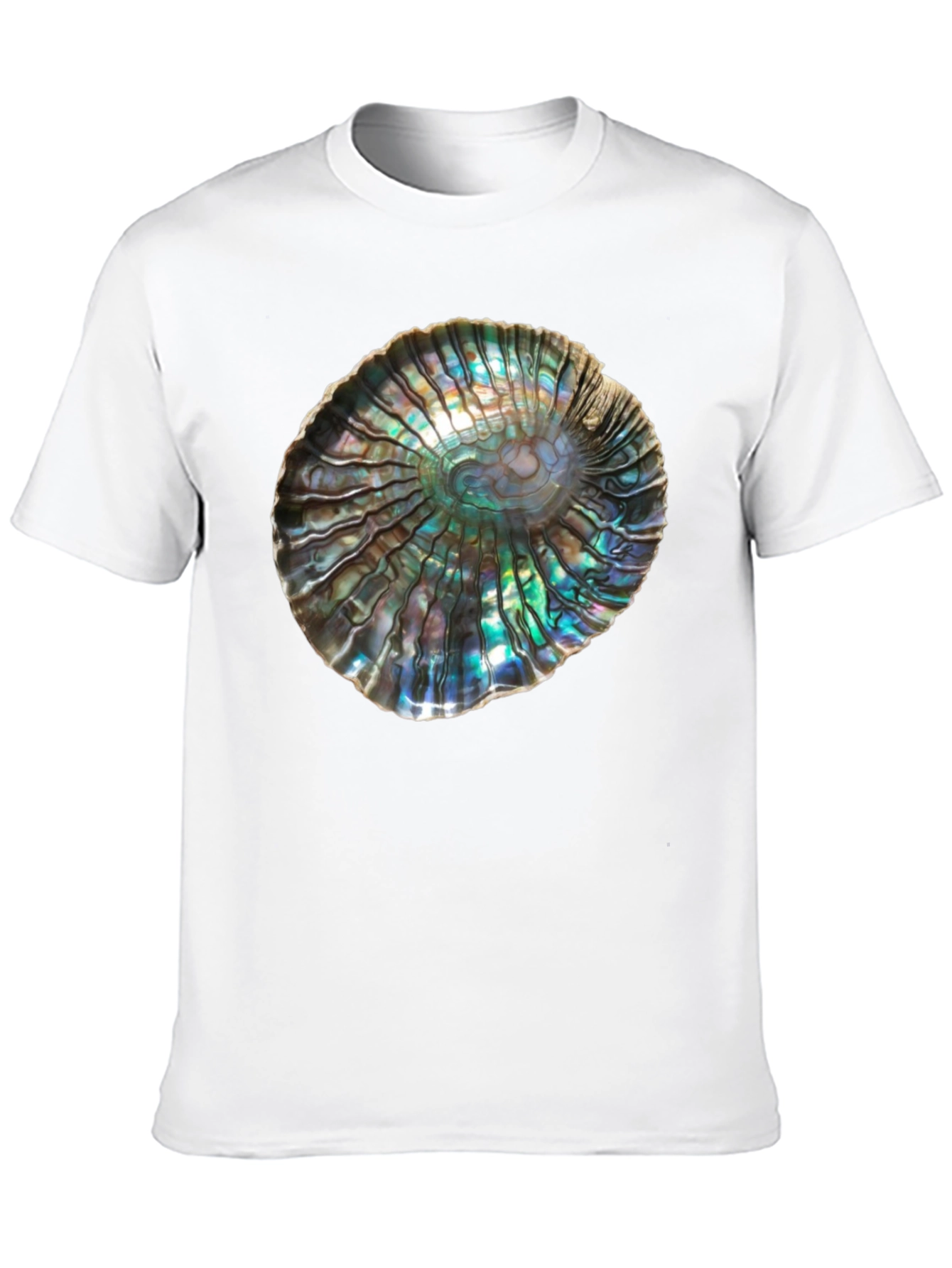 Black Iridescent Abalone Shell Graphic Tee - Unisex view 10