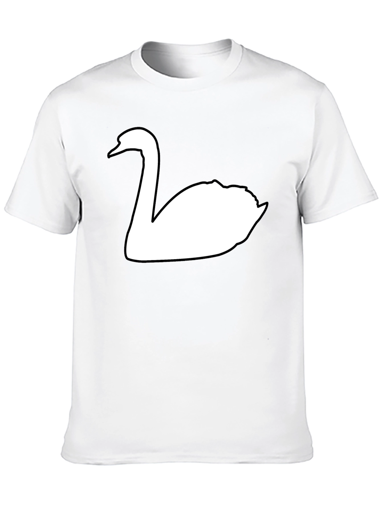 Black Swan Graphic Tee - Black Cotton Casual Shirt view 10