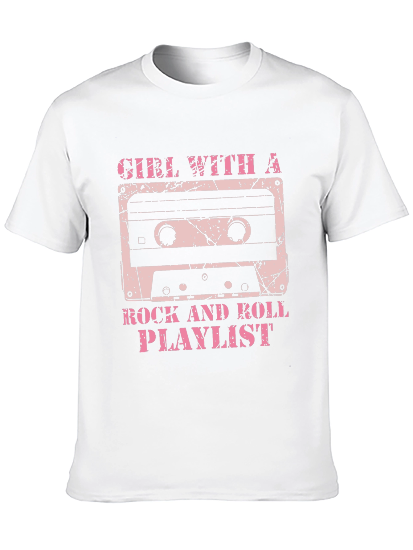 Black Girl With a Rock and Roll Playlist Graphic T-Shirt view 10