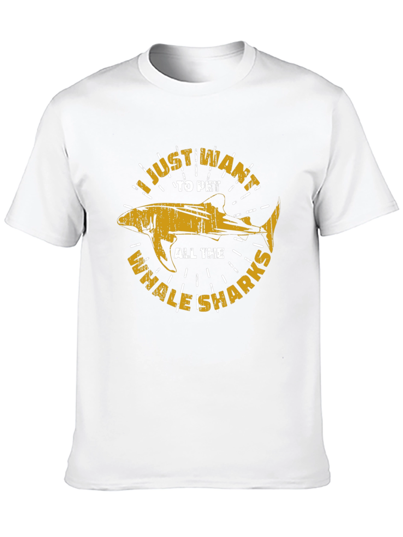 Black I Just Want to Pet All the Whale Sharks Graphic T-Shirt view 10