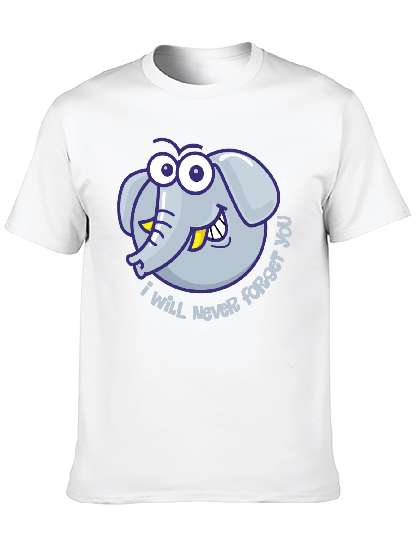 Black I Will Never Forget You Elephant Graphic Tee view 10