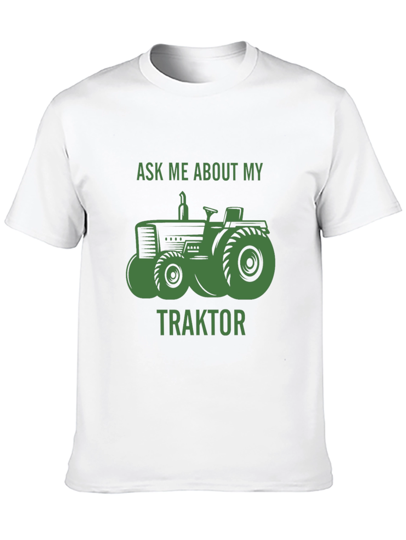 Black Ask Me About My Traktor T-Shirt view 10