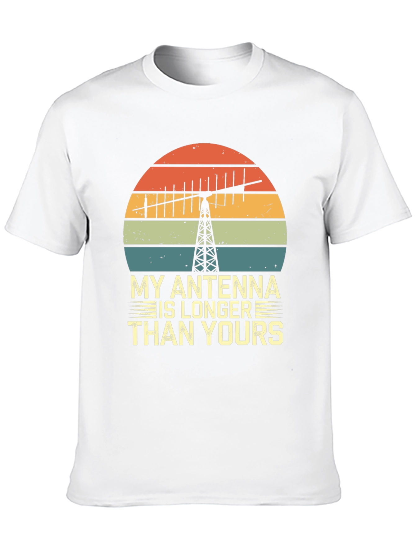 Black My Antenna Is Longer Than Yours Black T-Shirt view 10