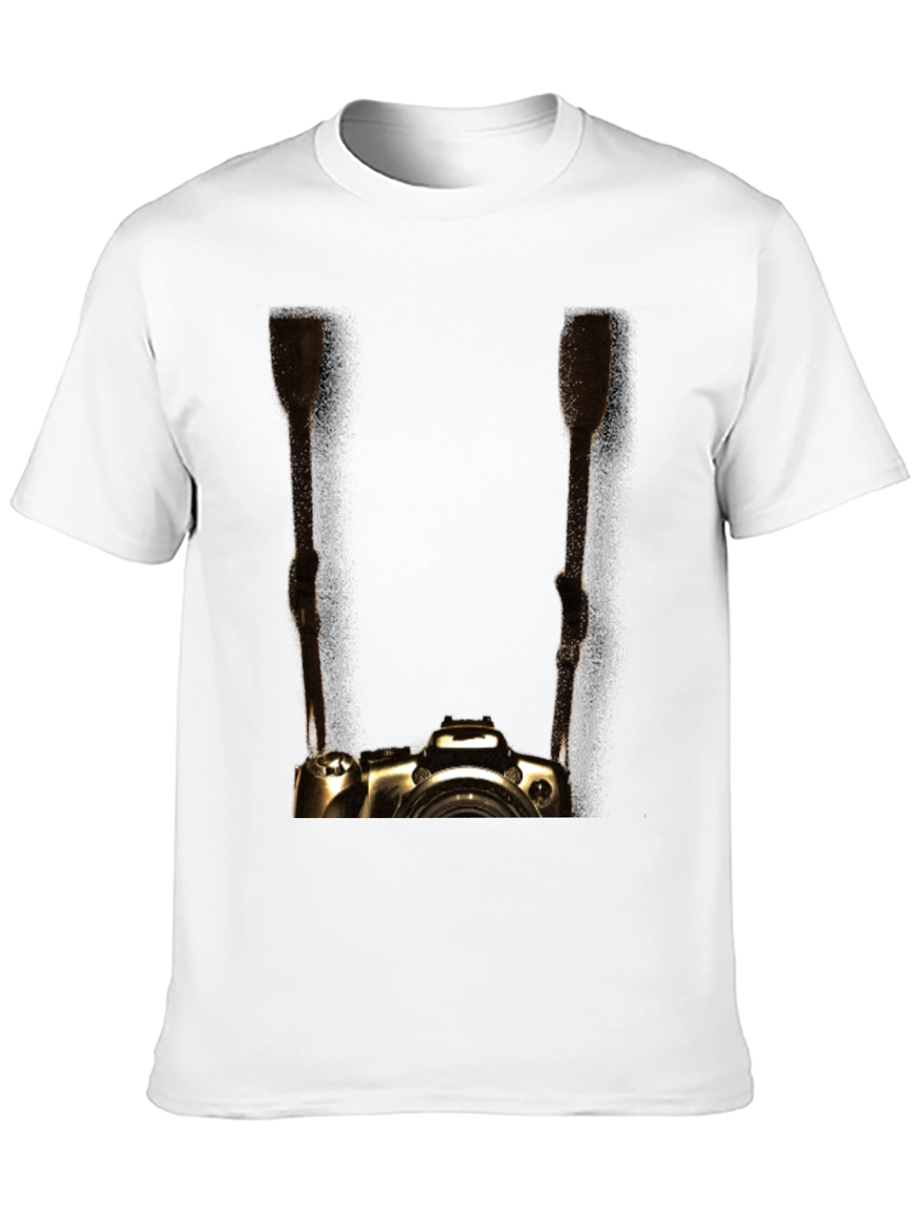 Black Golden Camera Graphic Tee - Photographer's Style view 10