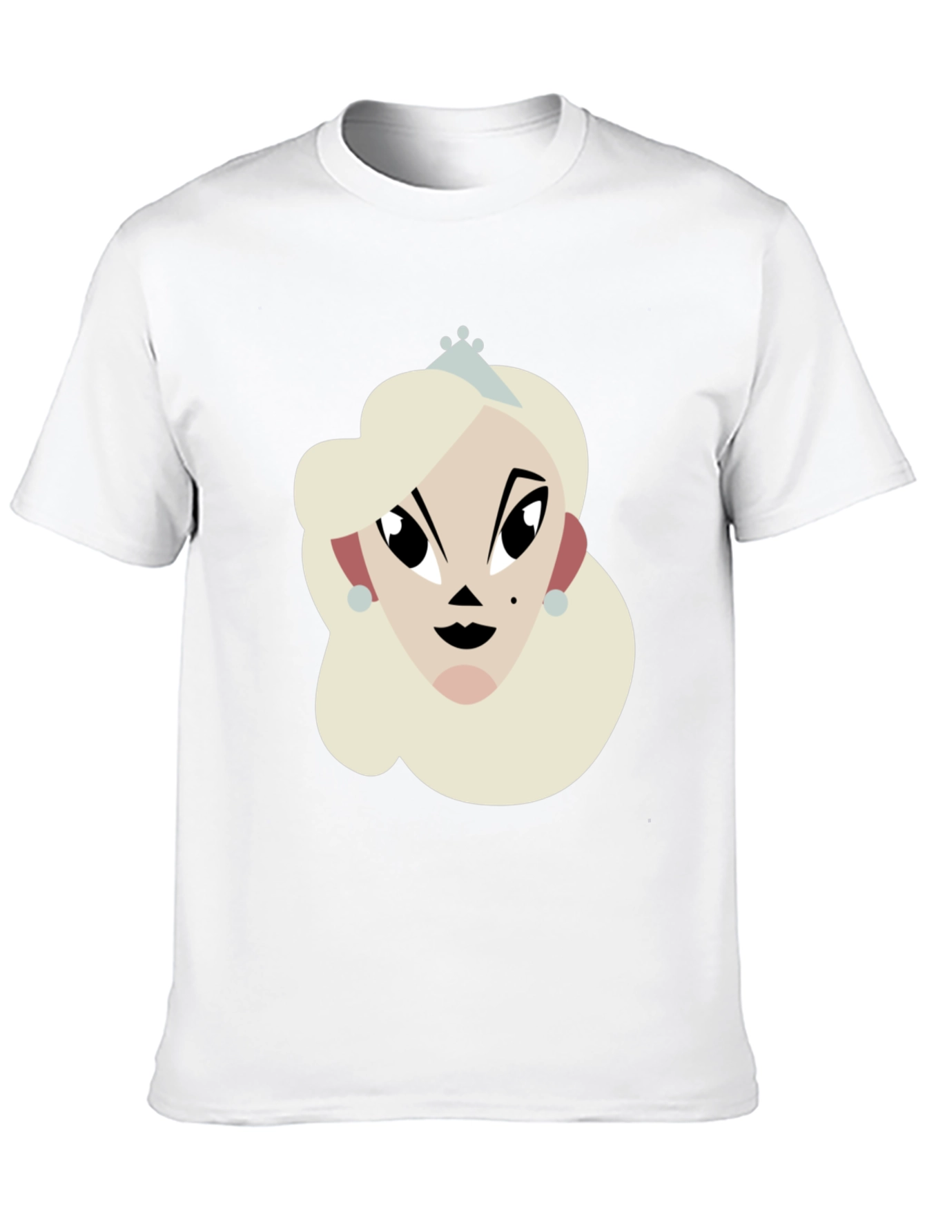 Black Princess Cartoon Graphic Black T-Shirt view 10