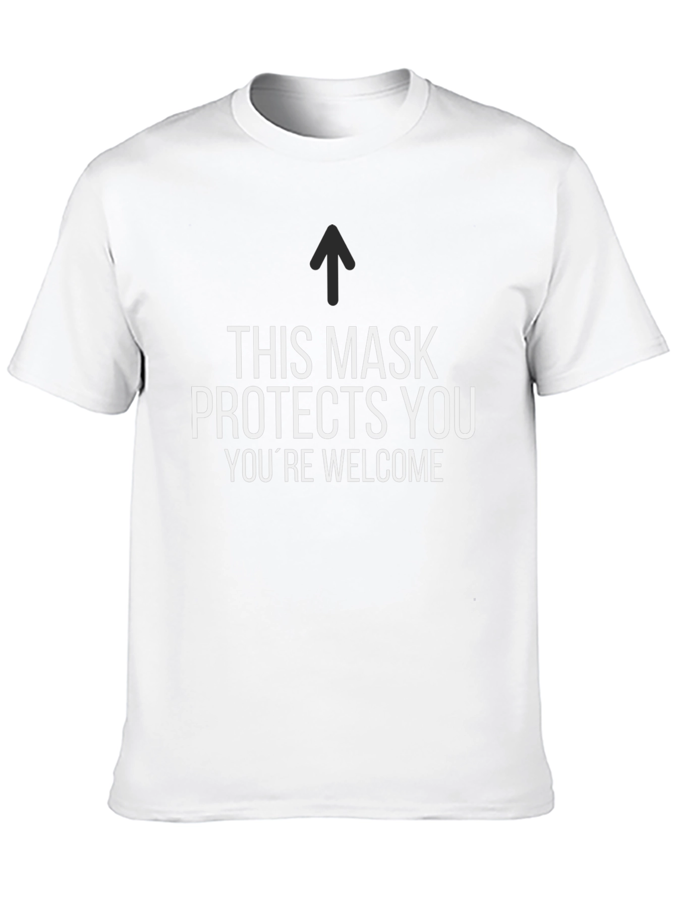 Black This Mask Protects You Graphic Tee view 10