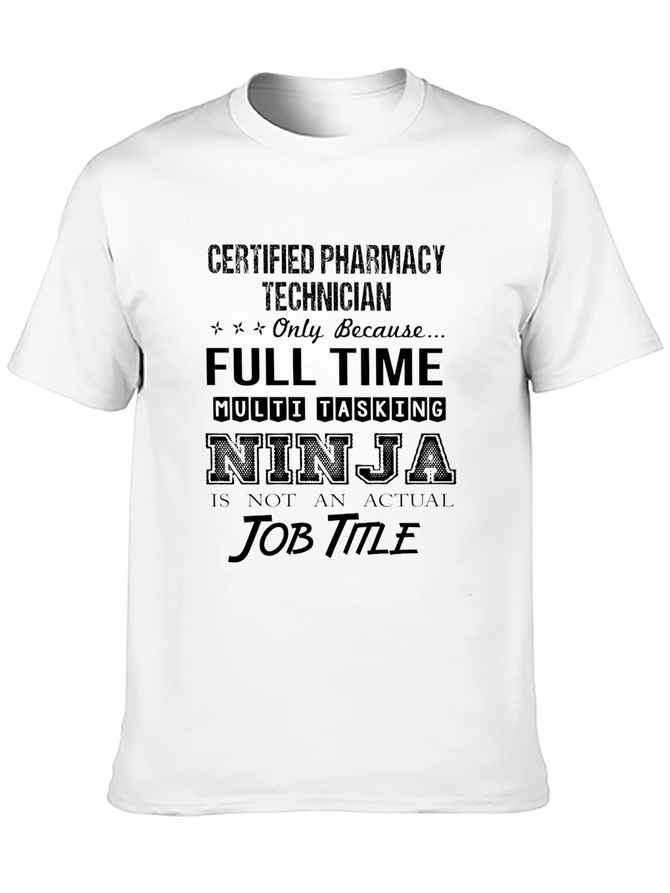 Black Certified Pharmacy Technician T-Shirt view 10