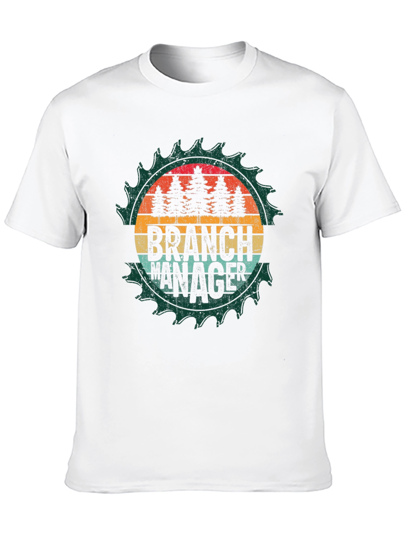 Black Branch Manager Sawblade Graphic Tee - Funny Tree Lover Shirt view 10