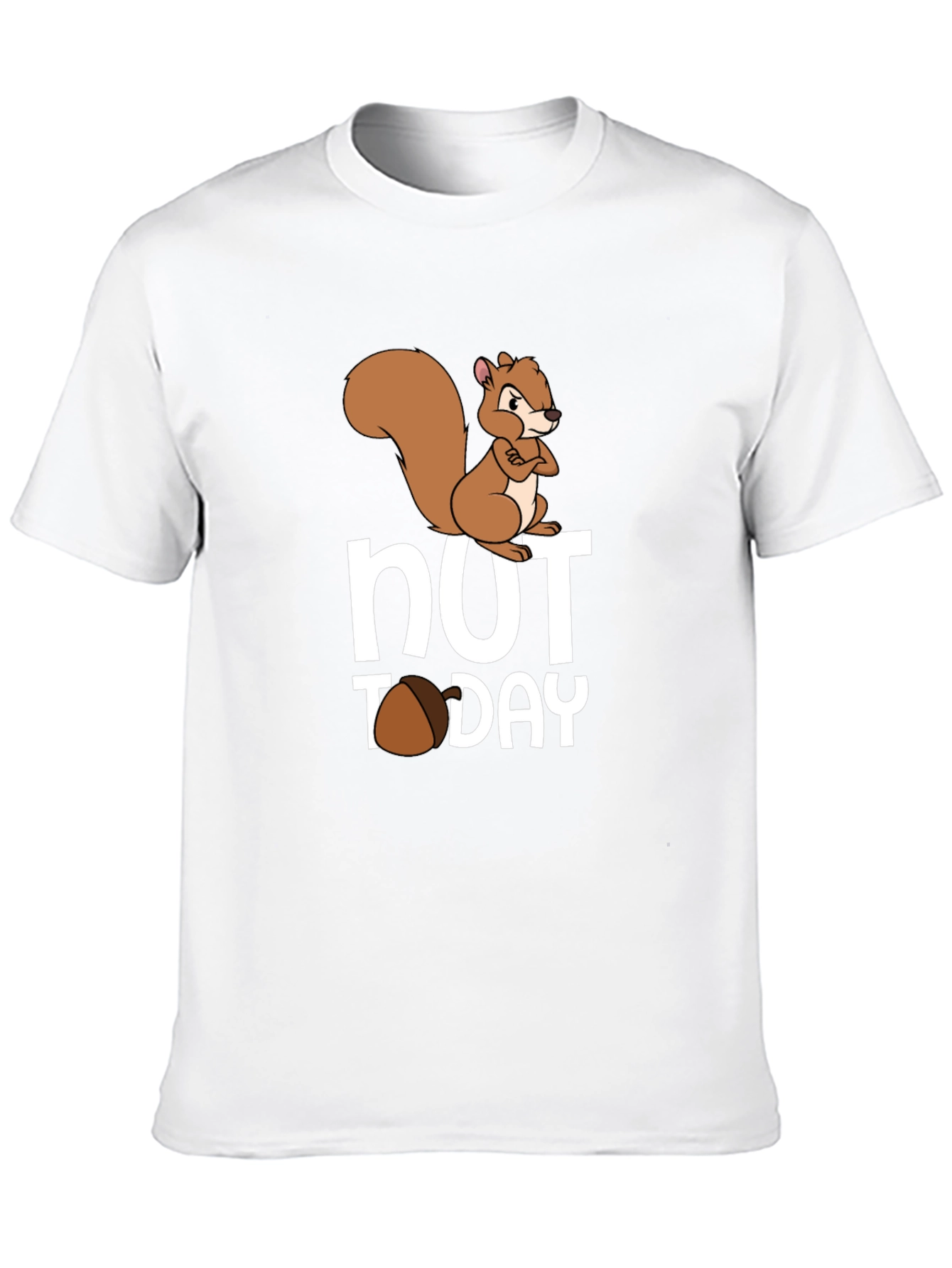 Black Nut Today Squirrel Graphic Tee - Funny Novelty T-Shirt view 10