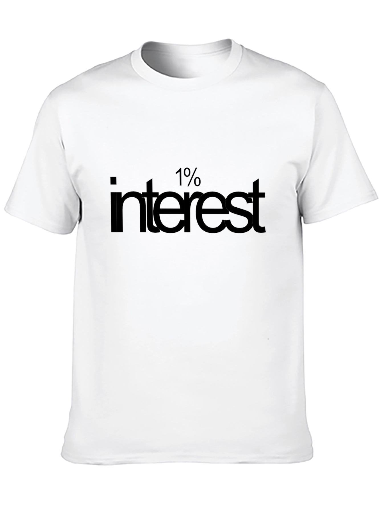 Black 1% Interest Graphic Tee - Stylish & Comfortable view 10