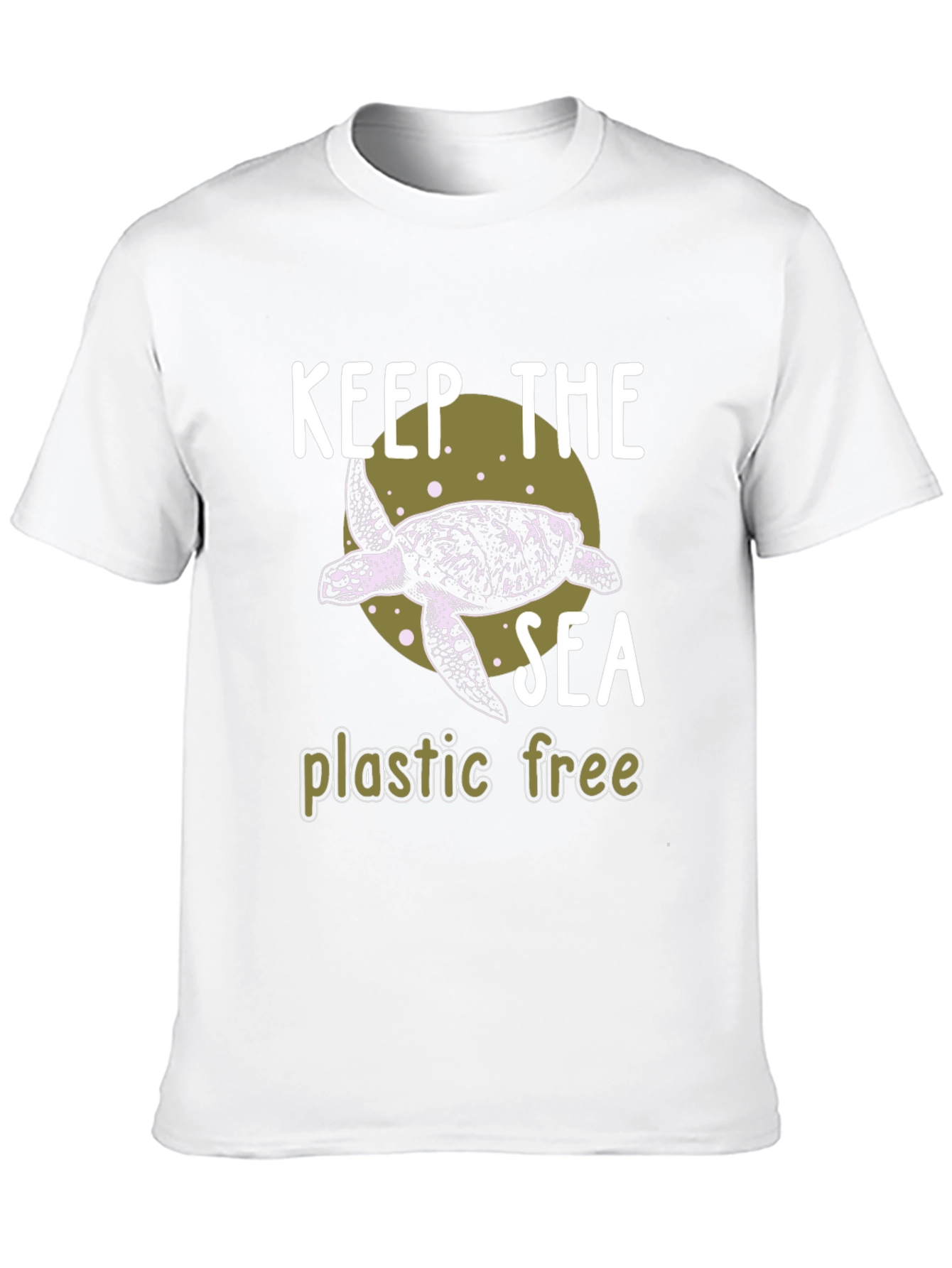 Black Keep the Sea Plastic Free Graphic Tee view 10