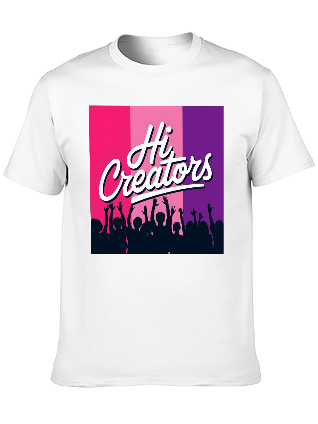 Black Hi Creators Graphic Tee - Black Cotton T-Shirt view 10